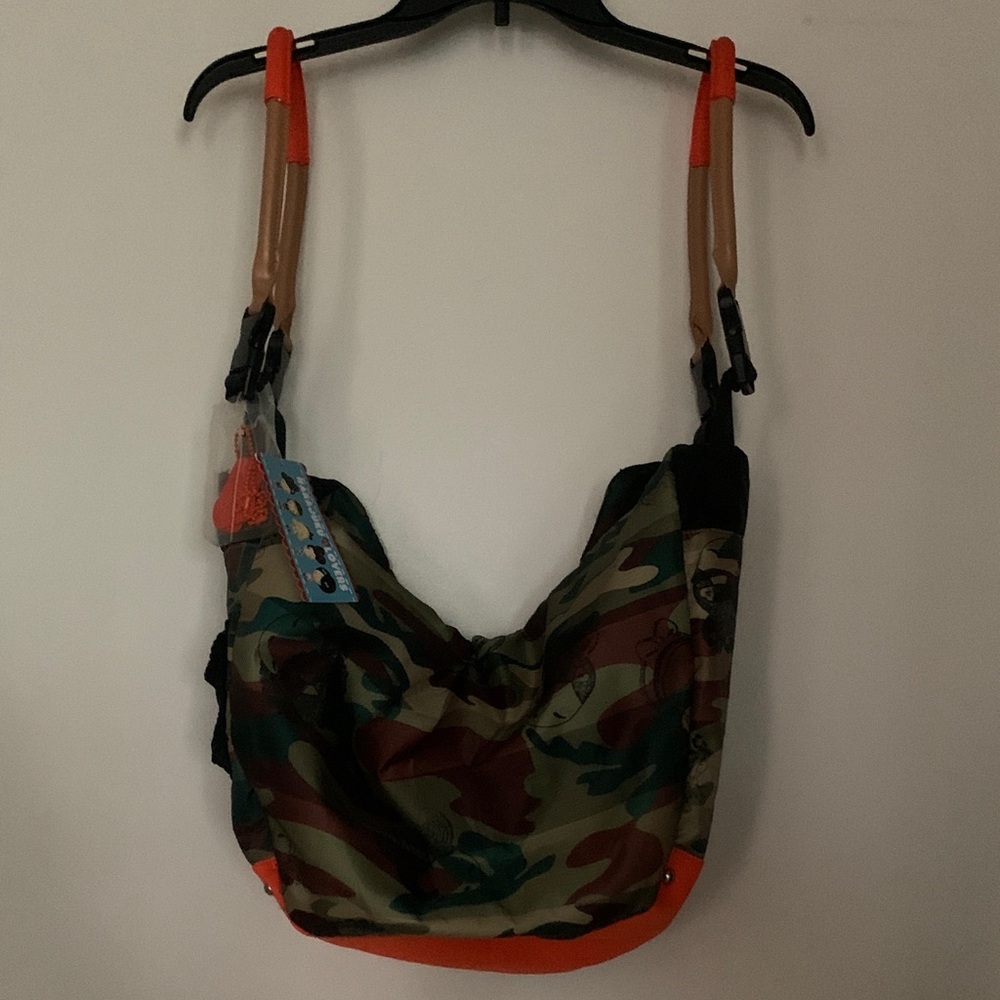 With Tags Harajuku Lovers  Camouflage/Orange Nylon Shoulder/Hand